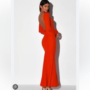 Lulus mermaid maxi dress. NWOT